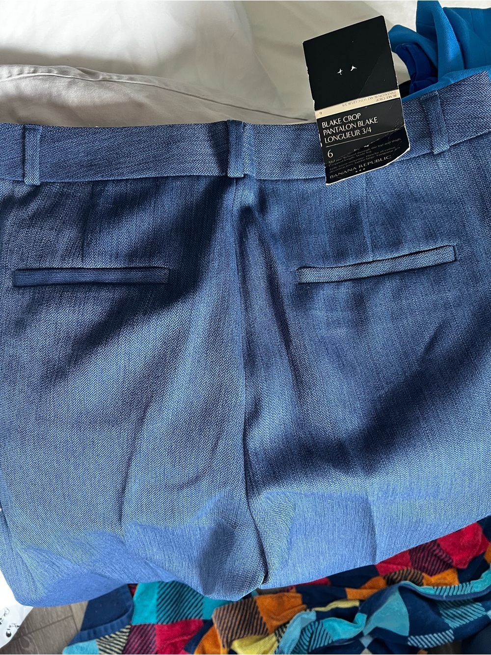 Banana Republic Blake Crop Pants in Denim Blue